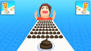 Pancake Run - All Levels Gameplay Android, iOS Levels 600 - 606 🥞