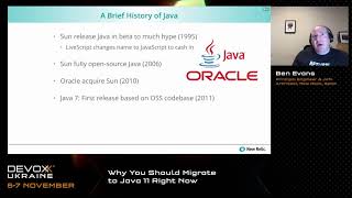 Devoxx Ukraine 2020. Why You Should Migrate to Java 11 Right Now. Ben Evans