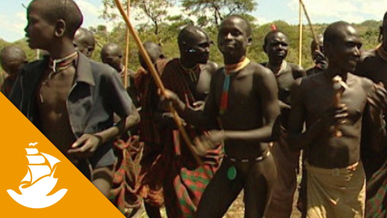 Surma Donga stick fighting - Omo Ethiopia, Once on the fiel…