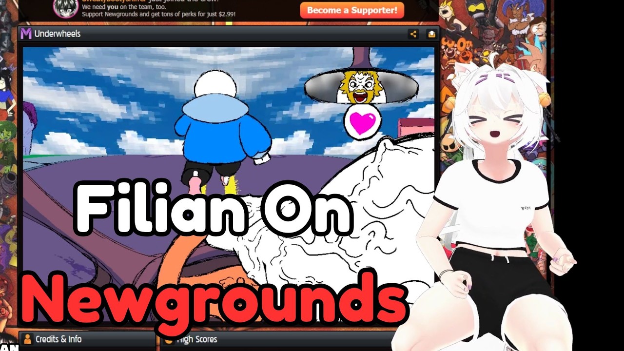 Сайт Newgrounds не изменился с тех пор, как Филиан в последний раз проверял его.