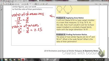 MATHIS GEOM 10-4 Perimeters and Areas of Similar Figures