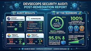 DevSecOps Security Audit Tutorial | OWASP + SonarQube + Trivy | 98% Vulnerability Reduction