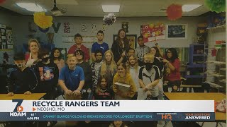 The Recycle Rangers in Neosho Middle School are on a mission to keep our planet clean