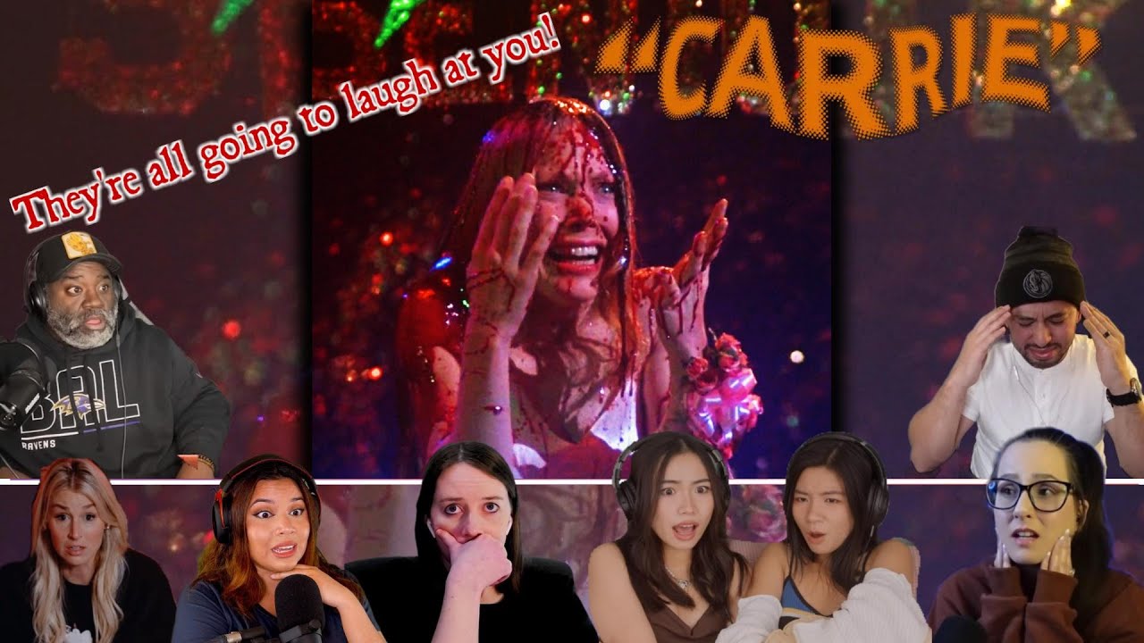 *Смотрю в первый раз* ЛУЧШАЯ реакция на «СЦЕНУ С КРОВЬЮ В ИЗБРАННОМ ИЗДАТЕЛЬСТВЕ ИЗ КИНО «КЭРРИ»!...