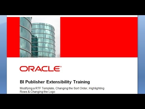 BI Publisher Extensibility