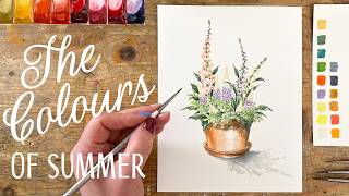 Foxgloves, Lupins & Summer Sunshine | Watercolour Tutorial