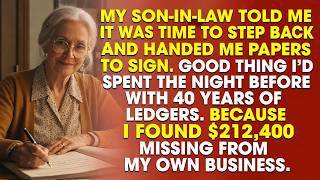 My Son-In-Law Told Me It Was Time to Step Back. I'd Already Spent the Night Finding $212,400 Gone...