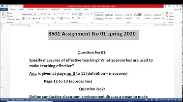 8601 assignment no 1 solution b.ed spring 2020