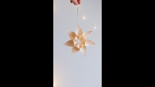 Stern Anhänger Aus Holzspan Basteln