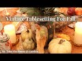 Unique FALL TABLE Ideas!! // Elegant Fall Decor Using Vintage Japanese Pieces