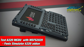 Test MCDU with Fenix Simulator A320
