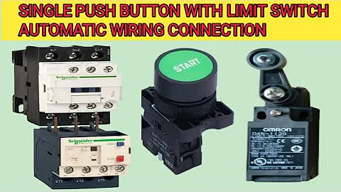 Single push button with limit switch automatic wiring connection in tamil