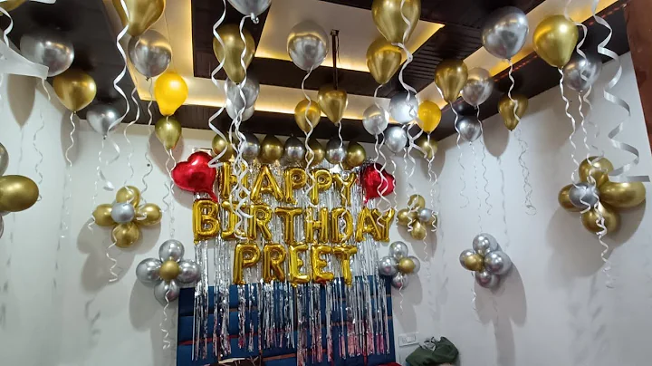 birthday surprise decoration balloons NB event planner all types of balloon decorations 🤩🤩🤩#shorts💕💕