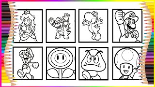 Super Mario Character Coloring Pages