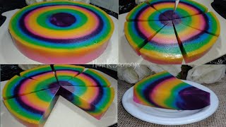Resep Puding Roti Tawar Pelangi