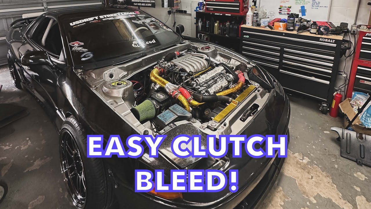 New 3000GT StanceCo. Remote Clutch Bleeder Installed!