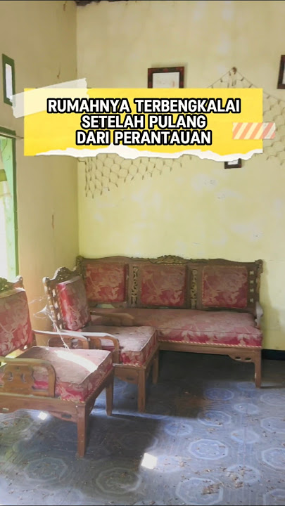 Rumahnya terbengkalai setelah pulang dari perantauan