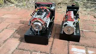 Cison V8 Engine VS Cison Inline Four Engine Starting Compare