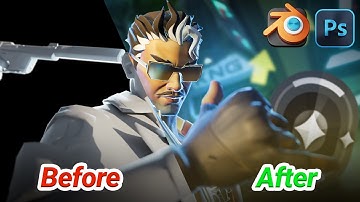 Easy 3D VALORANT Thumbnail Making Guide | Blender & Photoshop (Malayalam)