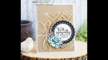 Houses Built of Cards    Stenciled Embossing Paste with Gold Glitter