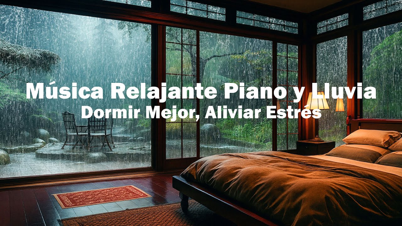 Música Relajante para Dormir | Lluvia Nocturna y Piano Calmante para ...