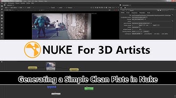 Nuke For 3D Artists   Generating A Simple Clean Plate in Nuke