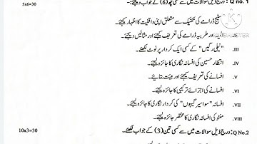 B.A 4th Semester Honours Question Paper-2022//Urdu(CC-8)//Burdwan University