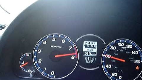 Supercharged TSX - acceleration run