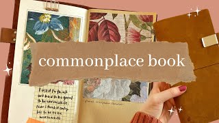 Starting my commonplace book! | Decorating the cover & first entry