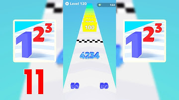 Mobile Gameplay Walkthrough: Number Masters, Pancake Run, Roof Rails, Marble 11 (Android,iOS)