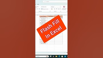 Flash Fill In Excel #short #shorts #shortvideo #shortsvideo #youtubeshorts #youtube #viralvideo #yt
