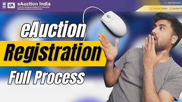 eAuction india Registration कैसे करें ? eAuction ID & Password कैसे प्राप्त करें