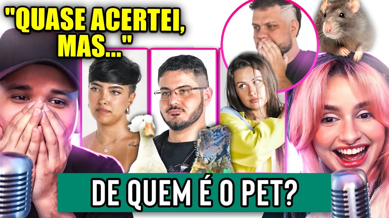 Tentamos adivinhar de quem É O PET? 🐶 | React Aqueles Caras