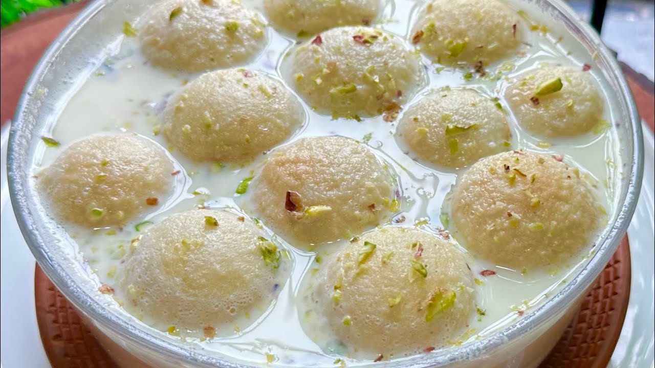 👉 «Рецепт мягкой и воздушной питхи/расмалай/дудх бара || Рисовый рашмалай | Рецепт бенгальского д...