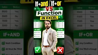 IF AND vs IF OR in Excel — Which One Saves You More Time? ⚡