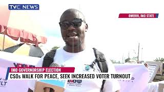 Csos Walk For Peace, Seek Increased Voters Turnout