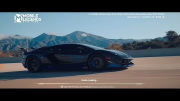 Loading Screen Mobile Legends Bang Bang Versi Sportcar Full Layar HD •Lamborghini Aventador•