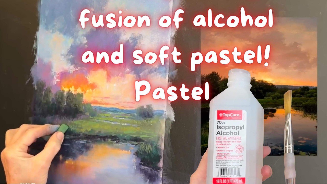 The Amazing Fusion Of Alcohol And Soft Pastel - A Game-changing Technique!