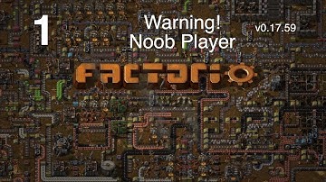 Episode 1, Mini Auto Lab setup, Noob Plays Factorio,  v0.17.59