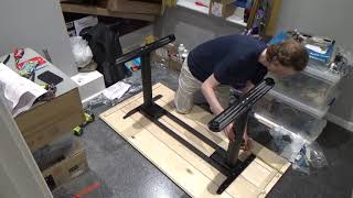 Making a top for an IKEA BEKANT Desk out of floorboards