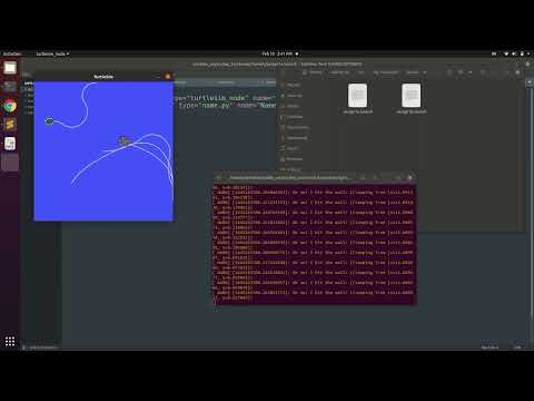 Draw a name by turtlesim | Runner and Hunter turtle robots