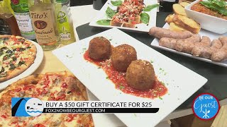 Be Our Guest! Buy a $50 gift certificate to Vito’s Pizzeria for only $25!
