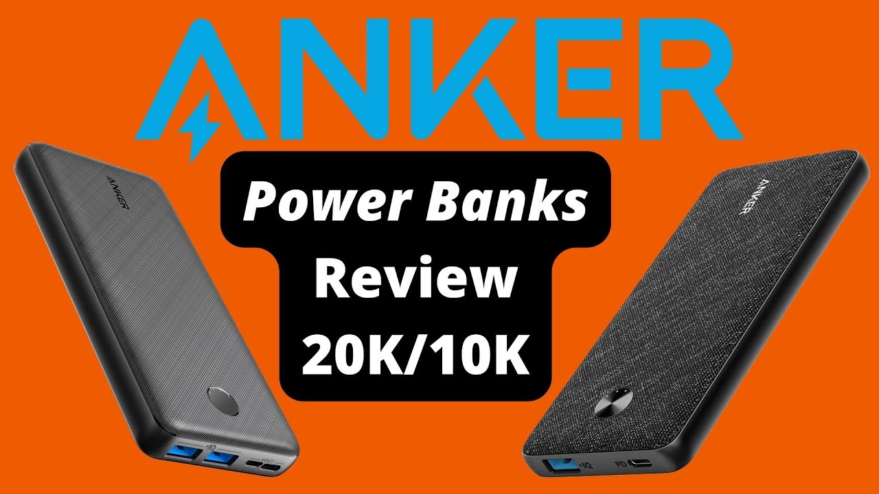 POWER SLIM AND10K ANKER 20K POWERCORE YouTube - REVIEW BANK