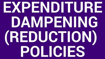 Expenditure-reducing policy