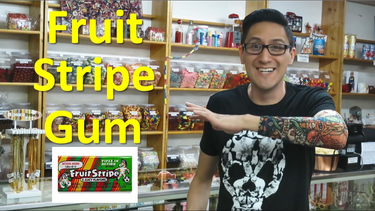  Fruit Stripe 5 Juicy Flavors  Candy  Snack Review  YouTube