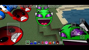 Custom Lobotomy Nexbots I Geometric Dash Difficulty face in Minecraft PE bedrock | 1.21+