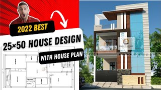 25×50 home design | house plan with car parking | g+1 3d elevation design | as per vastu | 2022