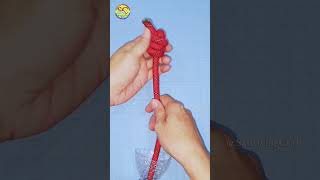 Knot rope tip diy at home 💡 Simple knot for tying 2