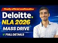 Deloitte NLA 2026 🔥 Mass Hiring | Full Details | Official Confirmation | Registration Process