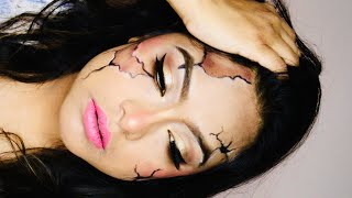 Cracked Face Makeup #shorts